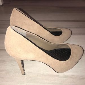 Nude suede dolce vita heels
